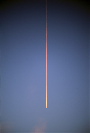 Jet trail, Santa Fe, New Mexico